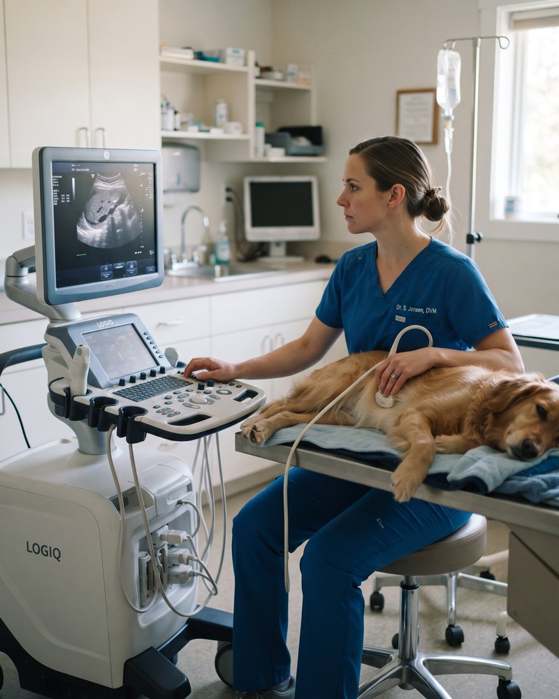 Ultraschalluntersuchung in der Klinik